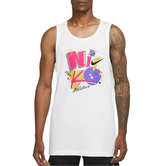Nike Other - Nike Magma Retro 90s Neon Graphic Dri-FIT Training Tank Top